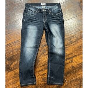 Y2K Mudd Blue Denim Capri Jeans, Women's/Junior Size 7
